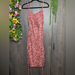 🌸5/$25🌸Shein Floral Printed Bodycon Midi Dress Size Medium